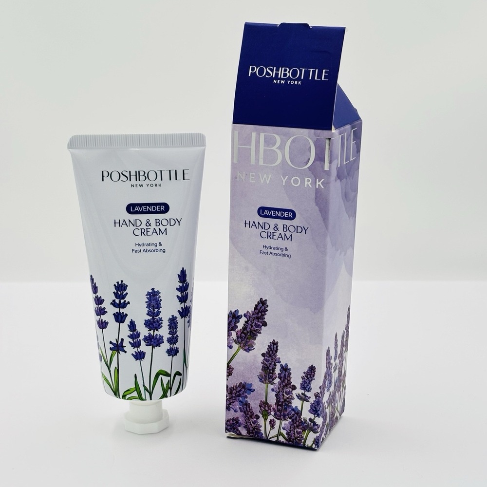 PoshBottle New York Lavender Hand & Body Cream 3.52 Oz New